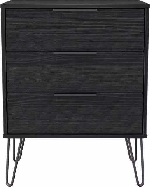 2 U Islay 3 Drawer Chest in Black – 1