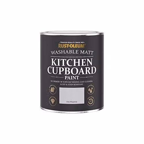 Rust-Oleum Matt Water-Based Kitchen Cupboard Paint in Lilac Rhapsody Purple, 750ml – 3