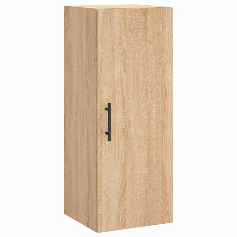 Berkfield Home Wall Mounted Sonoma Oak Cabinet in Light Oak, W/D/H: 34.5 x 34 x 90 cm – 2