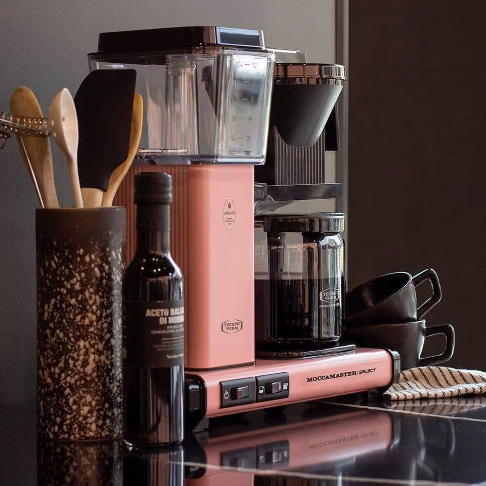 Moccamaster KBG Select Filter Coffee Machine with Glass Jug, Pink, 1.25 l – 5