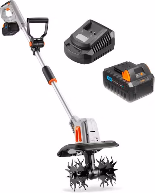 VonHaus Tiller Cordless 20V with Rechargeable Battery, Grey