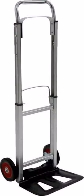 Oypla Heavy Duty Folding Aluminium Hand Trolley, 90kg Capacity, Silver