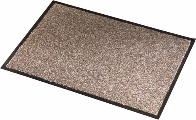 Sentry Barrington Beige Cotton Washable Rectangular Mat W: 40.64 cm, L: 60.96 cm