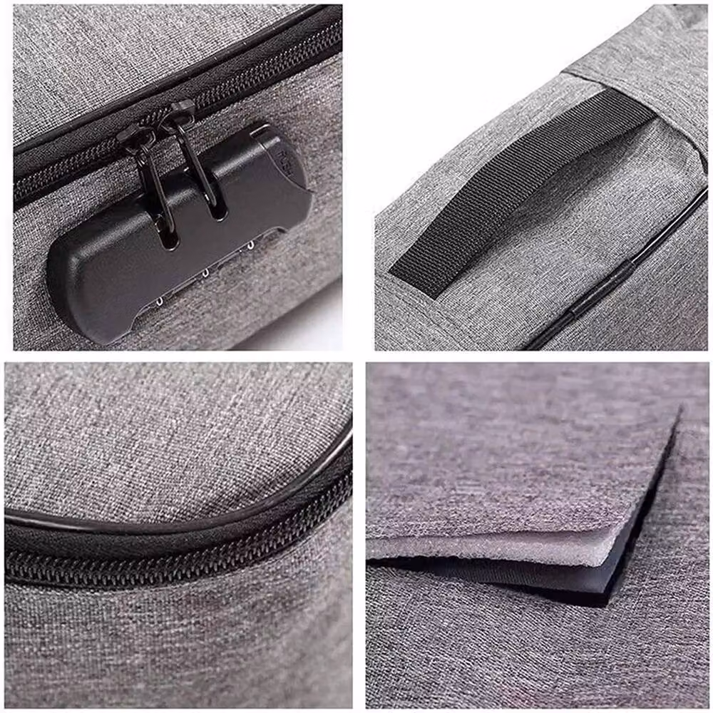 Nordara Grey Waterproof and Fireproof Document Box with Lock and Organiser Handles – 5
