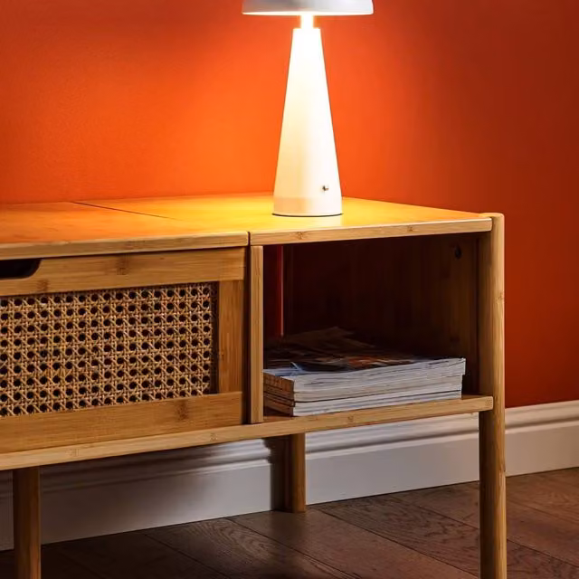 Wyld and Coco White Metal Wireless Table Lamp with Dimmable Touch Control and 3 Colour Settings