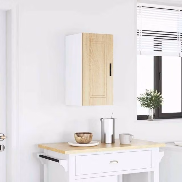 Berkfield Home Porto Sonoma Oak Wall Mounted Kitchen Cabinet in Light Oak