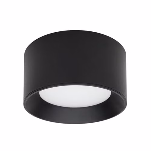 Netlighting Sirius Modern Cylindrical LED Ceiling Light in Black – 1