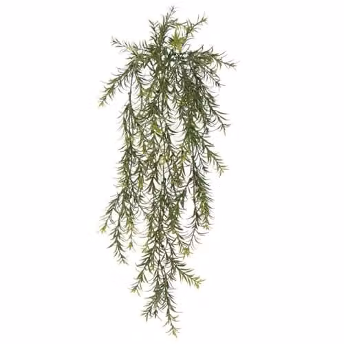 Leaf Green Artificial Hanging Spider Fern Plant, UV and Fire Resistant, 78 cm