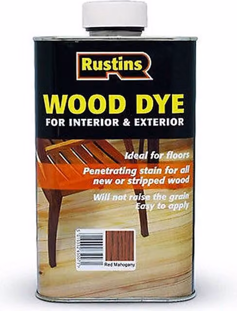 Rustins Red Mahogany Wood Dye 250ml – 3