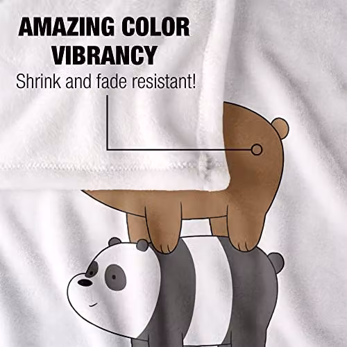 LOGOVISION White Fleece Throw Blanket, W/D/H: 152 x 127 cm – 2
