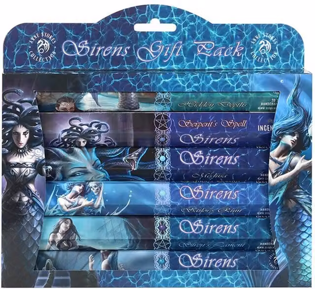 Anne Stokes Sirens Incense Gift Pack in Blue