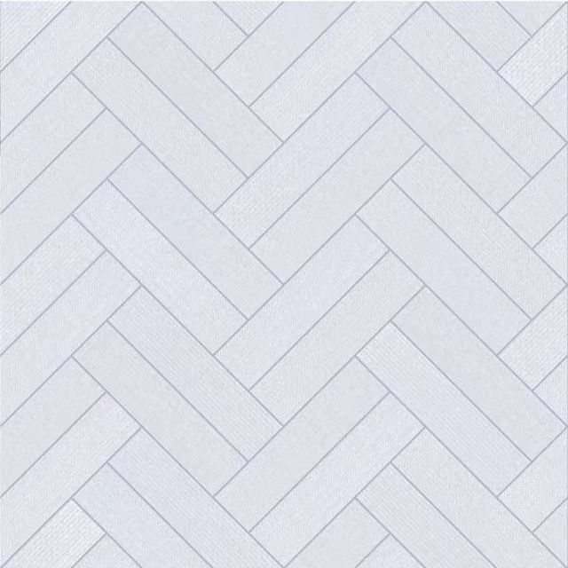 Lotus White Geometric Tile Effect Vinyl Flooring Sheet, 3.8mm Thickness, W: 200 cm x D: 500 cm