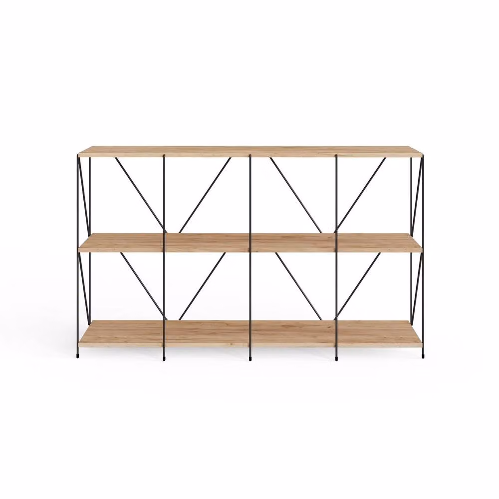 Timber Art Design Leyo Cube Storage Unit Bookcase in Light Oak and Black – 2