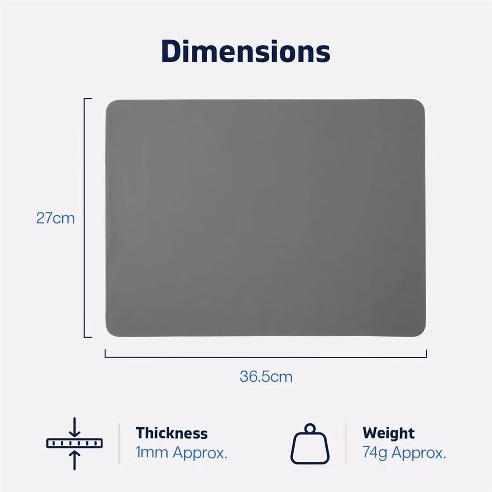 Nordara Grey Non-Stick Silicone Rectangular Baking Mat – 2