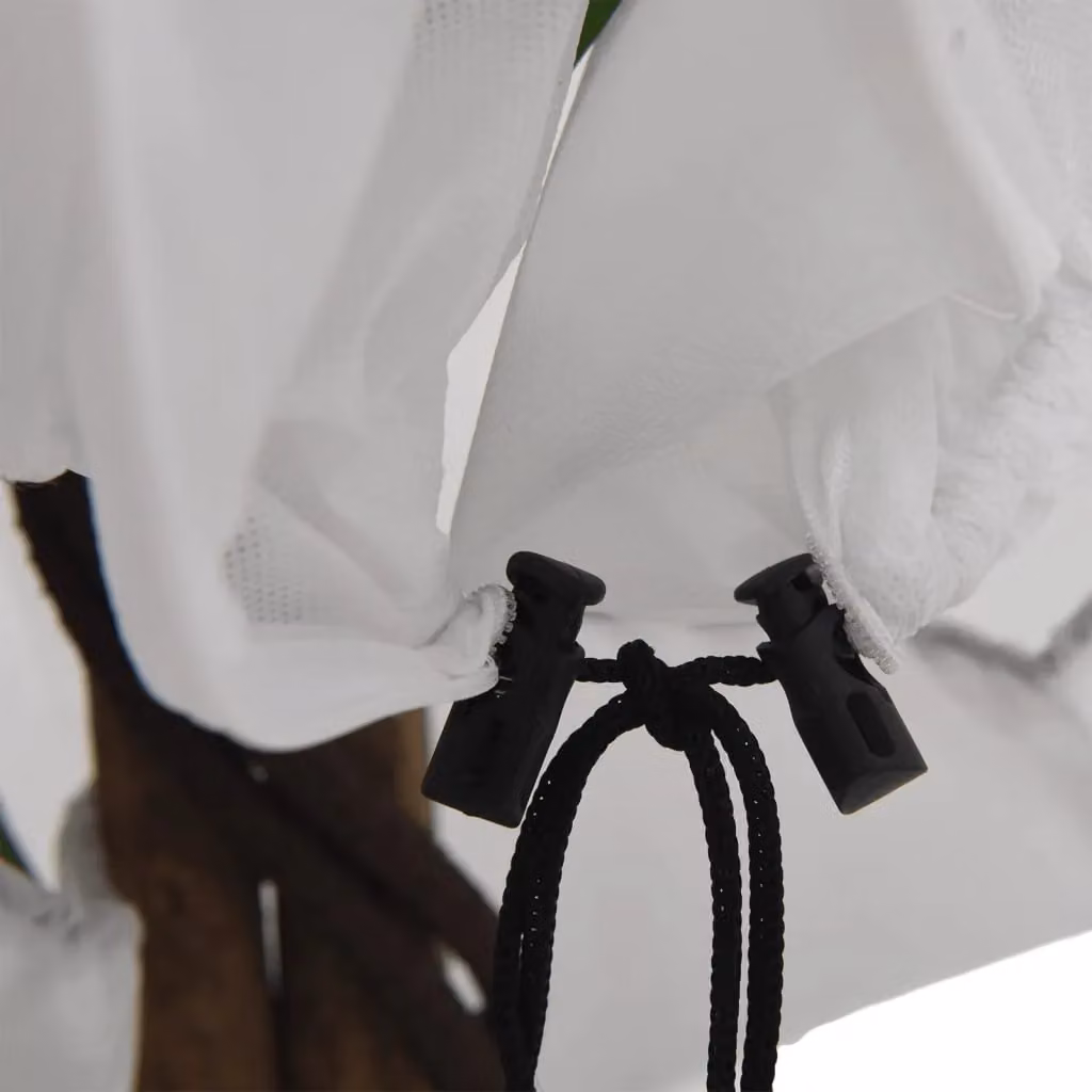 Berkfield Home White Plant Fleece Cover with Zip, 70 g/m2, W: 2 m x L: 2.36 m – 2