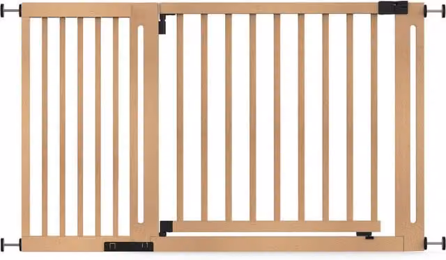 Safetots Elegance Wood Baby Gate, Natural, Width: 135 cm to 143 cm