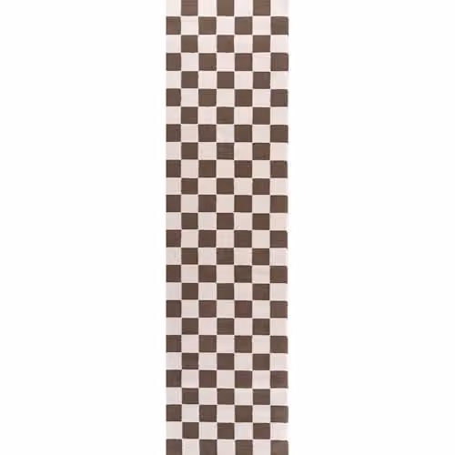 THE RUGS Loft Collection Modern Striped Living Room Area Rug in Taupe or Brown, W/D/H: 80 x 300 cm