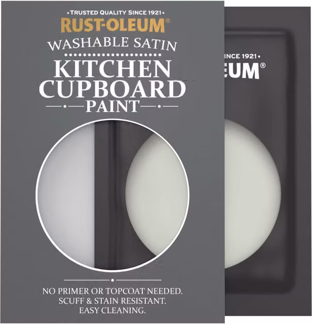 Rust-Oleum Kitchen Cupboard Satin Finish Tester Sachet in Aloe, 10ml