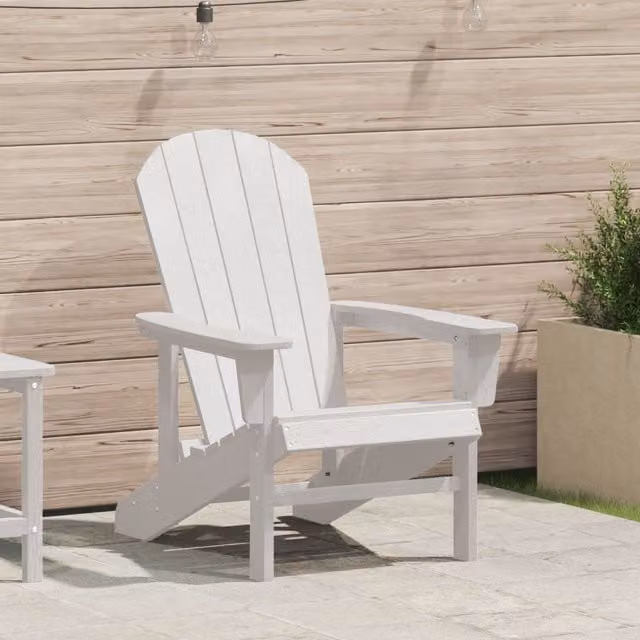 Berkfield Home Adirondack Chair in White, W/D/H: 74 x 82 x 91 cm – 1