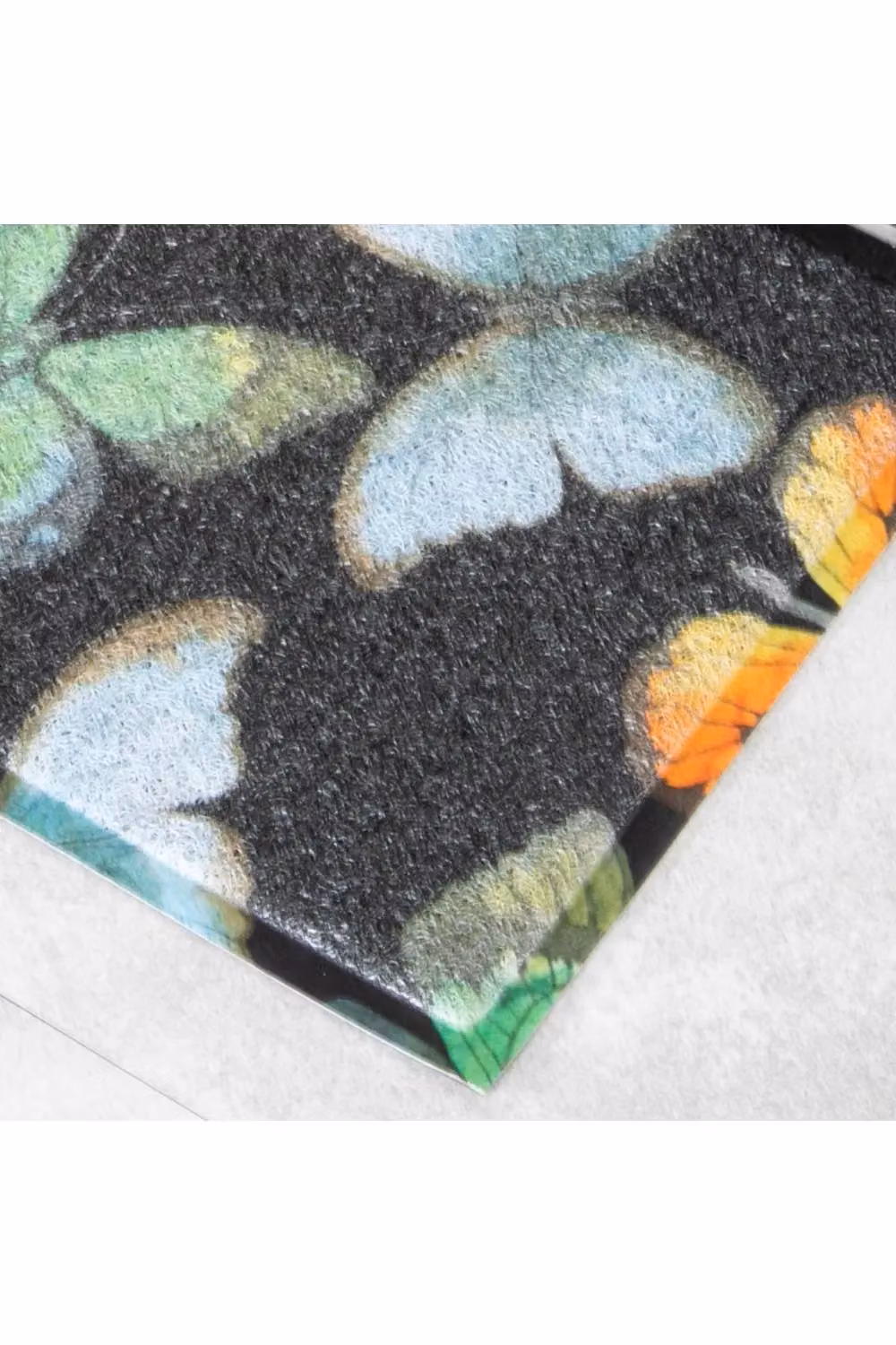 Artsy Mats Watercolour Butterfly Indoor Outdoor Doormat in Black and Multicolour, W: 70 cm, D: 40 cm – 2