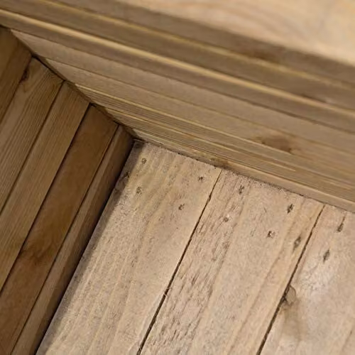 Rowlinsons Rectangular Wood Patio Planter Tub, Brown, W: 94.5 cm, D: 40 cm, H: 37 cm – 2