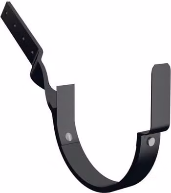 Lindab Steel Gutter Side Fix Rafter Angle Bracket, 150mm, Matte Black