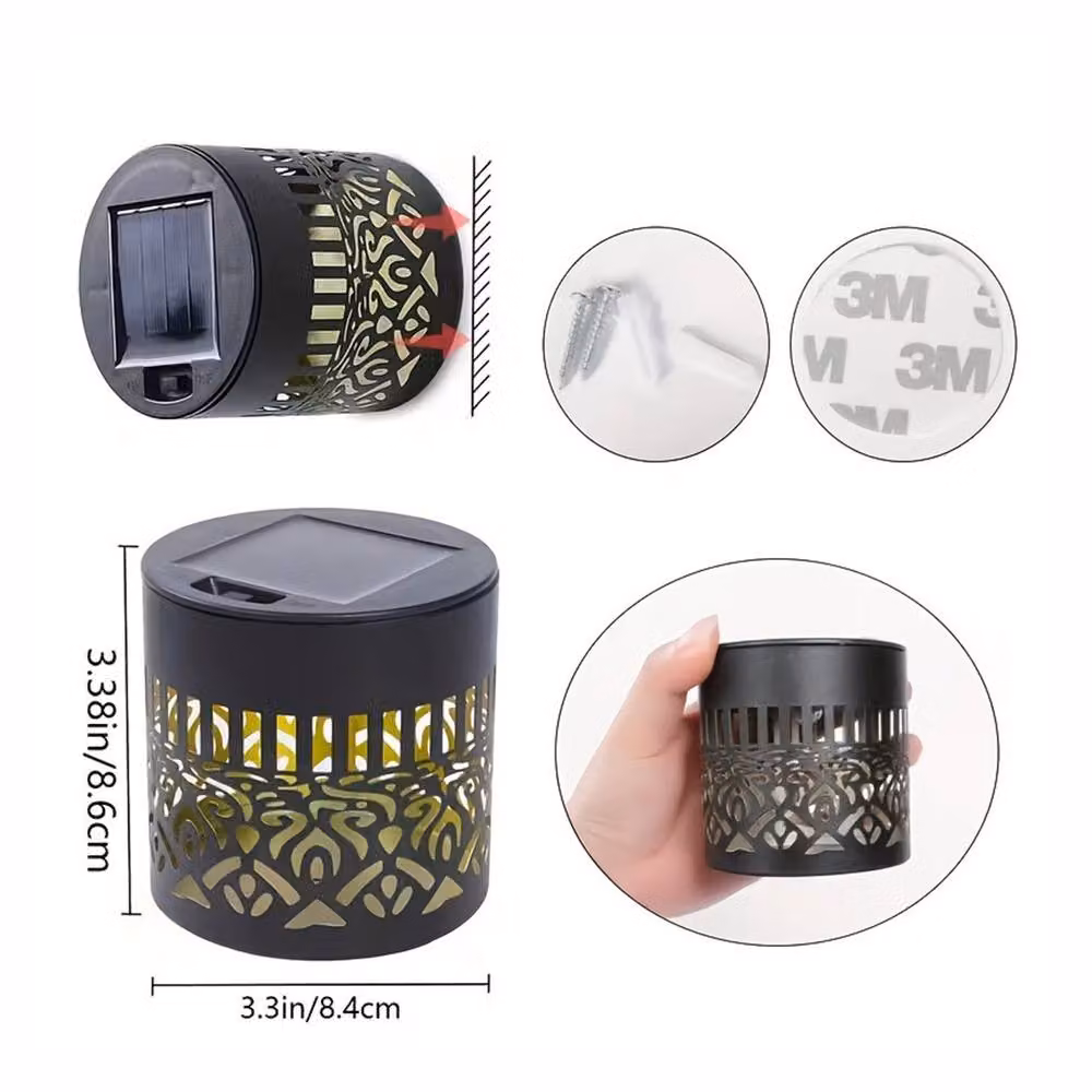 Quipulse Solar Mandala LED Decorative Wall Light, Black – 3