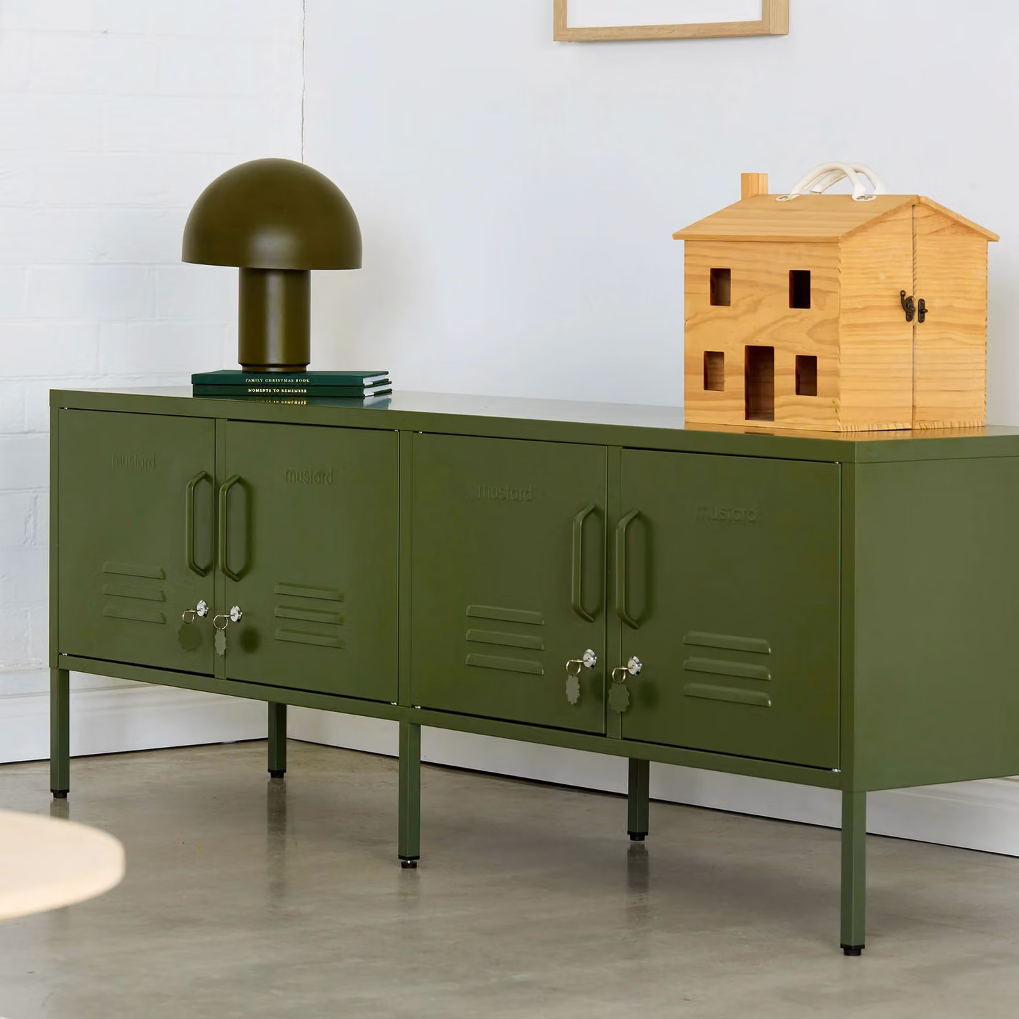 Mustard Made Freestanding Cabinet in Green, W/D/H: 40 x 40 x 162 cm – 3