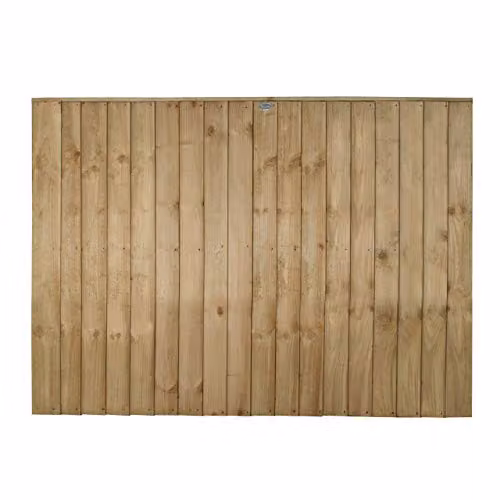 Forest Garden Pressure Treated Brown Vertical Board Wood Fence Panel Pack of 4 – 2