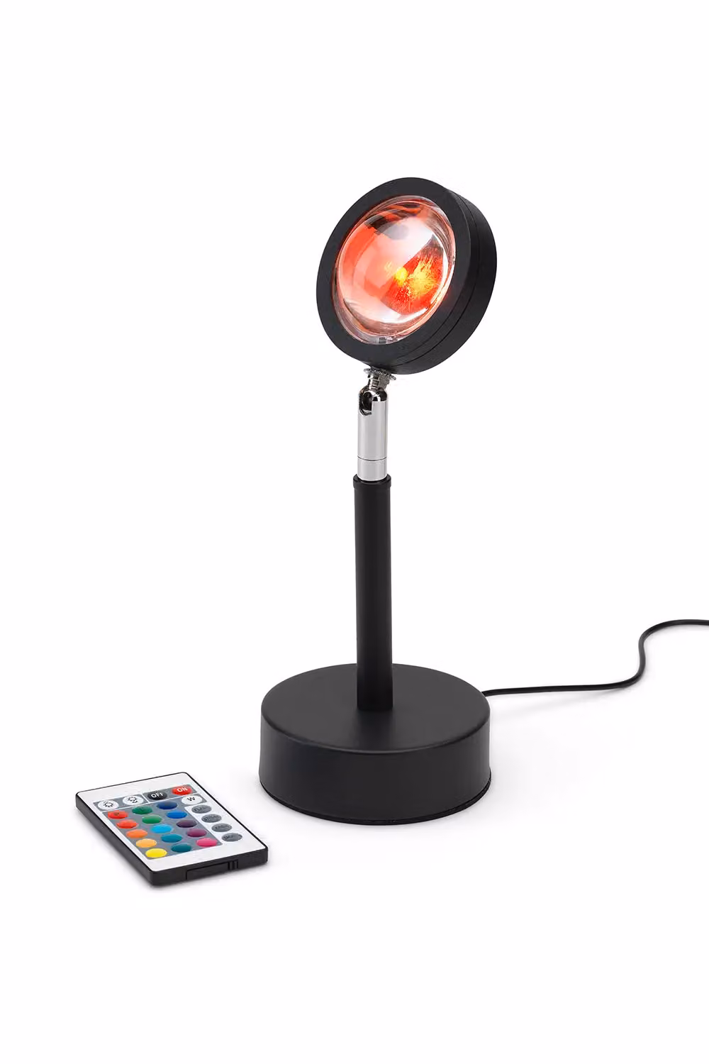 Menkind RED5 Sundown Mood Lamp in Black with Remote Control and RGB Colour Effects – 2