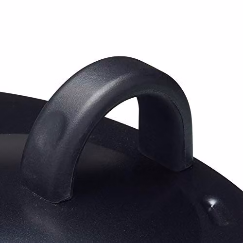 KitchenCraft Universal Splatter Guard Frying Pan Lid with Handle, Black, Diameter: 31 cm – 3