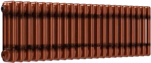 Lux Heat Horizontal Column Radiator in Bronze, W/H: 101.0 x 30.0 cm