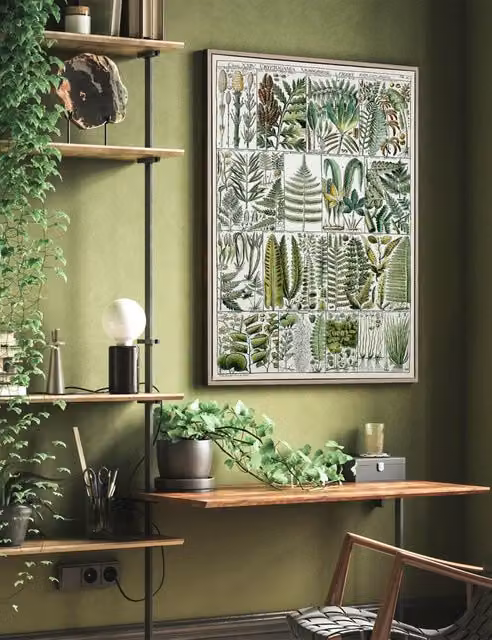 Gallery Direct The Botanist Multicolour Botanical Floral Framed Wall Art