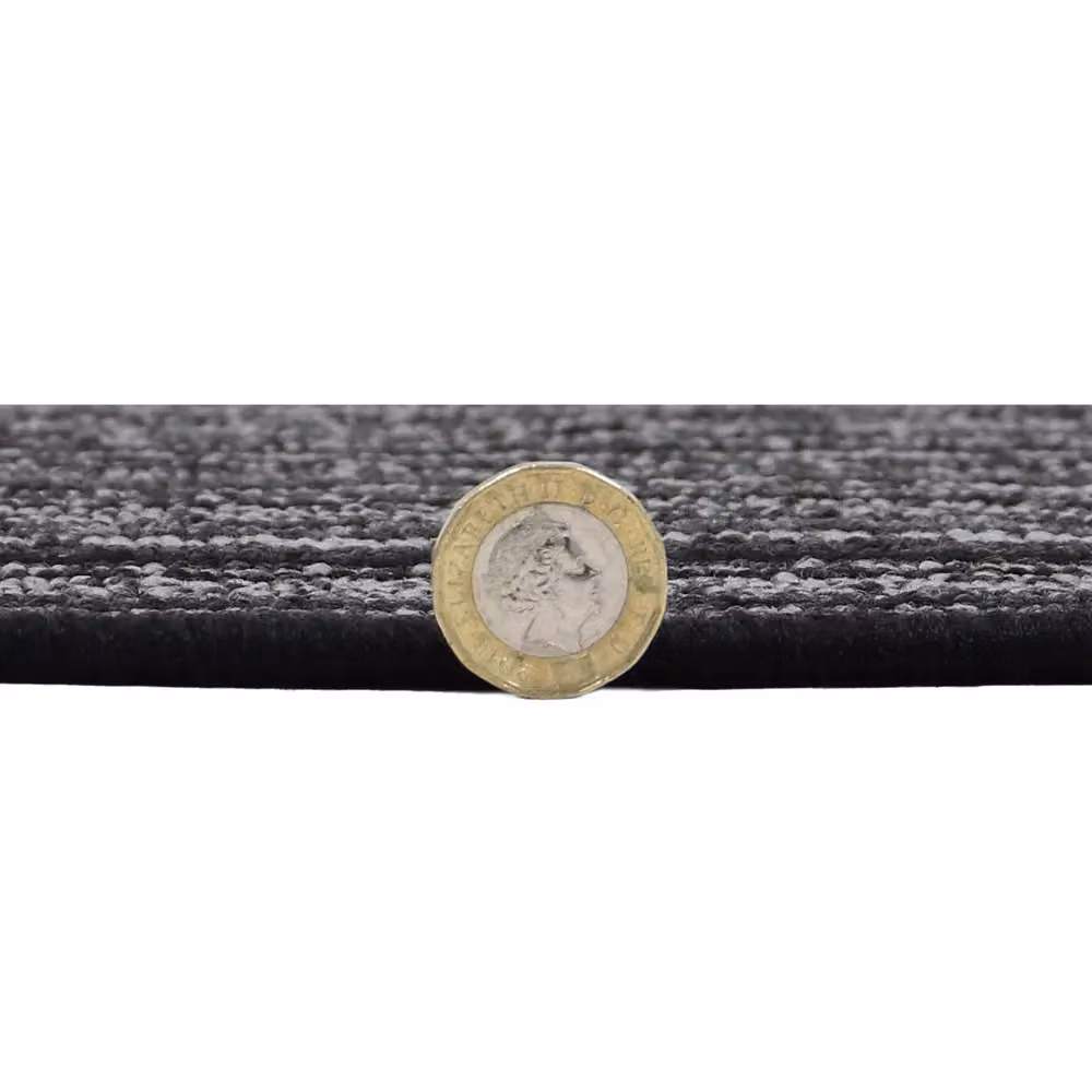 JVL Arona Machine Washable Striped Latex Backed Doormat, Black, W: 50 cm, D: 80 cm – 5
