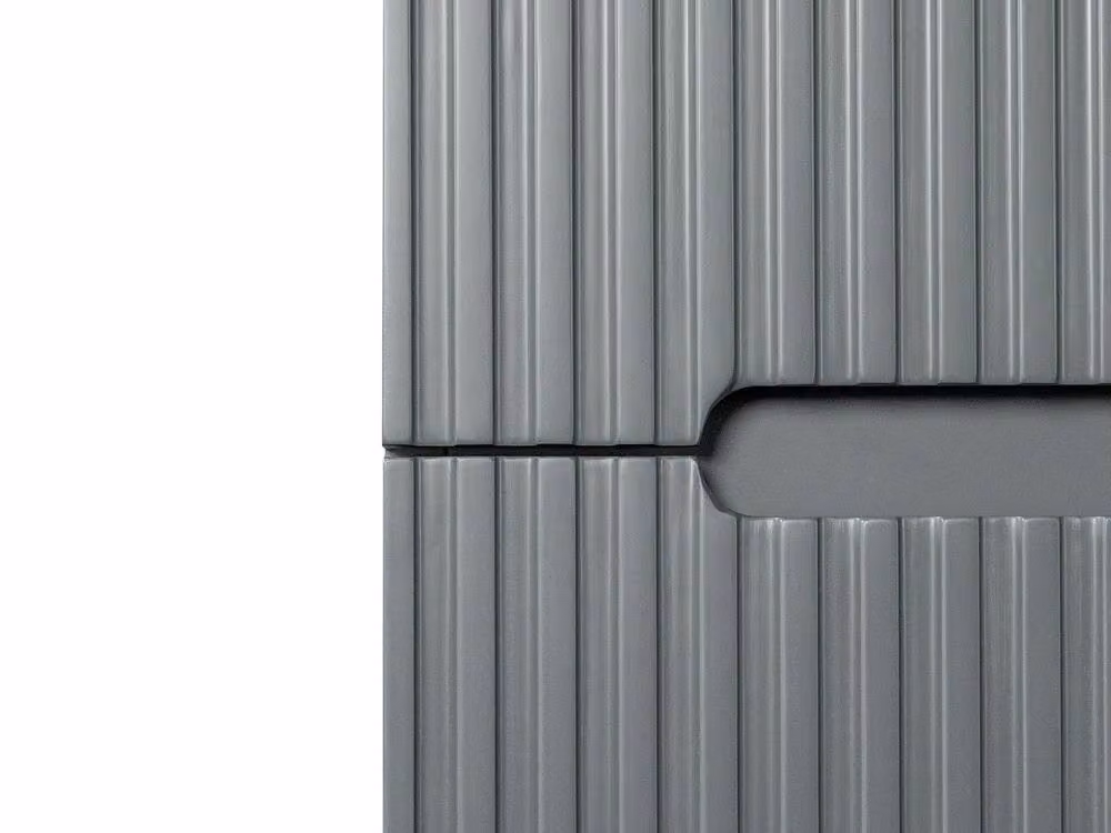 PAVANI Vente-unique Wall-Mounted Vanity Unit with Grey Stripes, W/D/H: 80 x 45.5 x 55 cm – 4