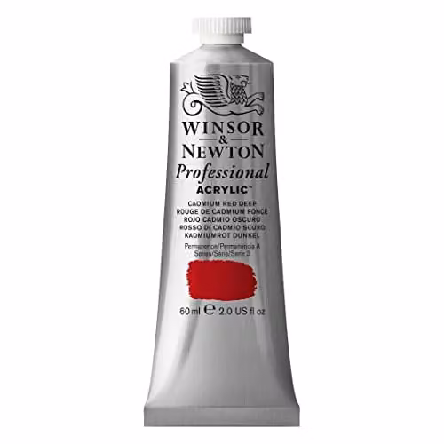 Winsor & Newton Professional Acrylic Colour Cadmium Red Deep 60 ml