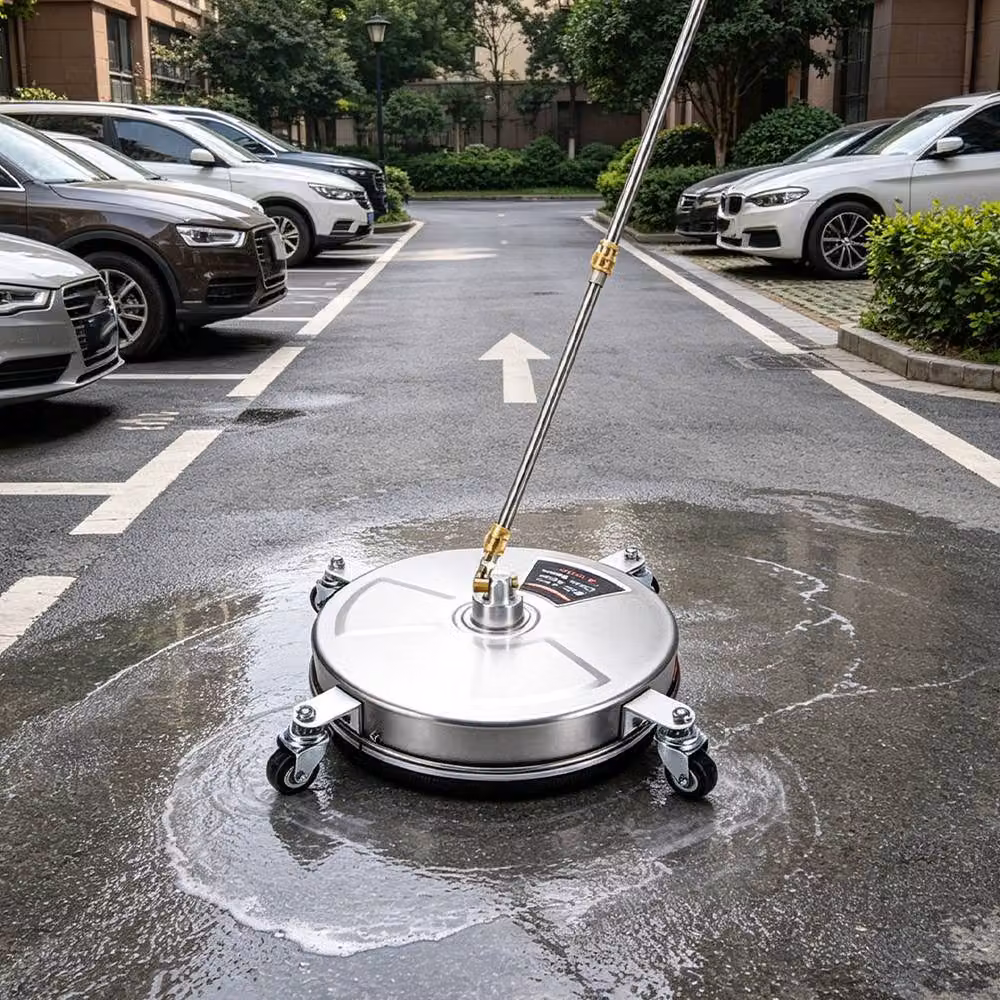 Ventryn 13 Inch Pressure Washer Surface Cleaner with 4 Wheels in Silver – 3