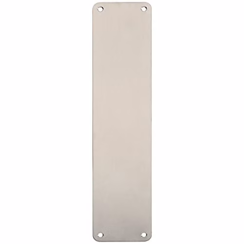 Loops Plain Door Finger Plate in Brushed Satin Stainless Steel, W: 35 cm, H: 7.5 cm