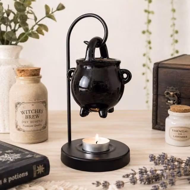 Marco Paul Hanging Cauldron Oil Burner in Black