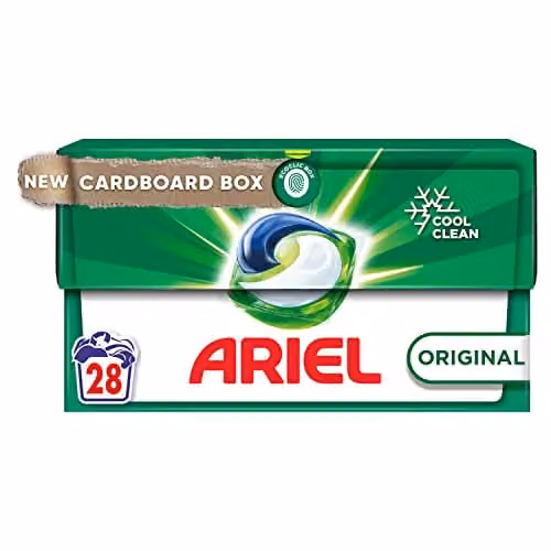 Ariel All-in-1 PODS Original Washing Liquid Laundry Detergent Capsules, 28 Washes – 1