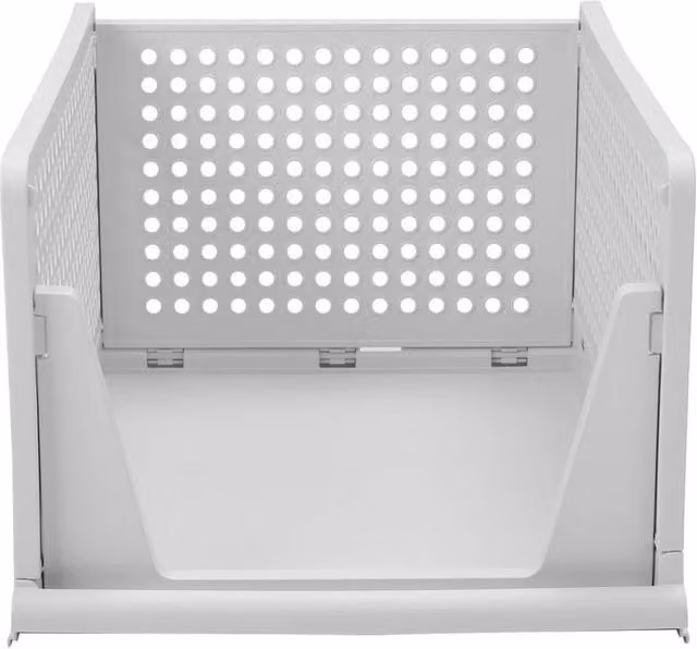 FLAVORA White Extra Large Foldable Mesh Storage Basket Drawer – 1