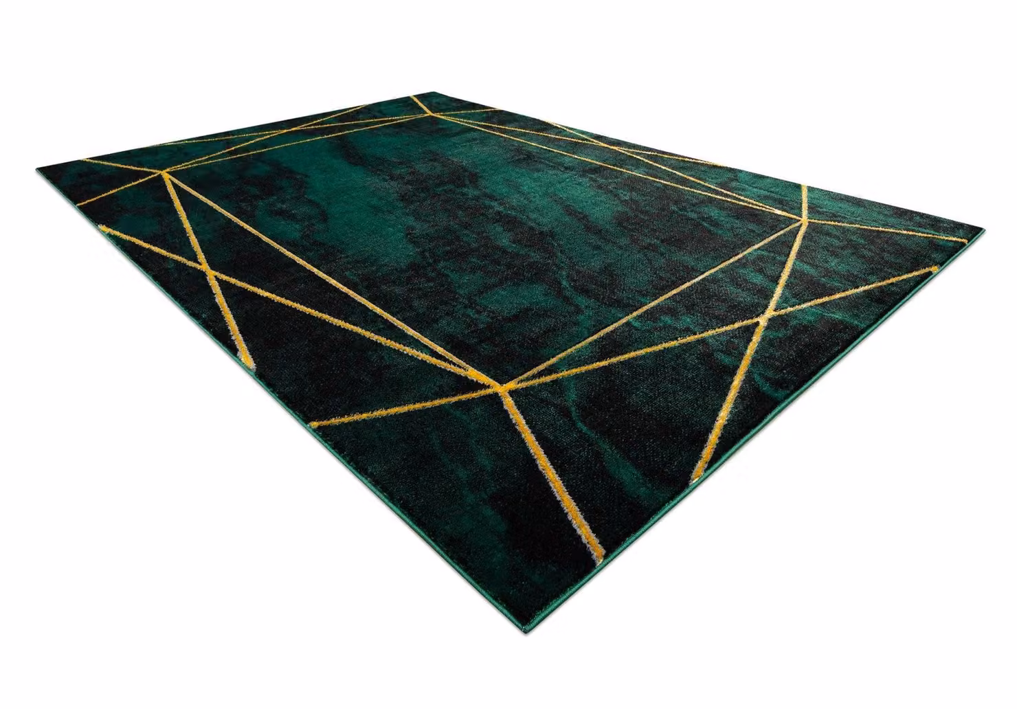 RugsX Emerald Green Geometric Glamour Rug, W: 180 cm, D: 270 cm – 3