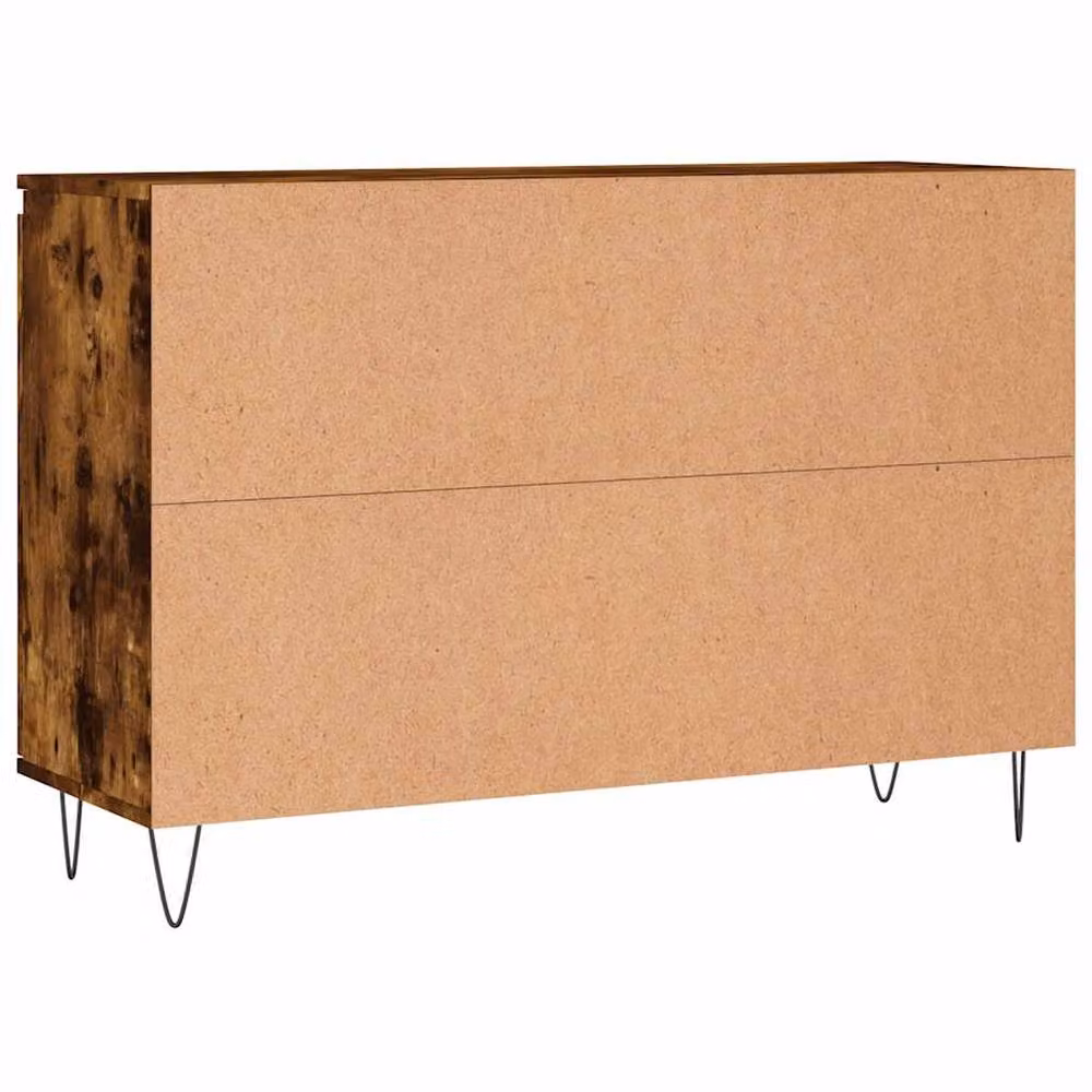 Berkfield Home Smoked Oak Sideboard in Brown, W/D/H: 104 x 35 x 70 cm – 5