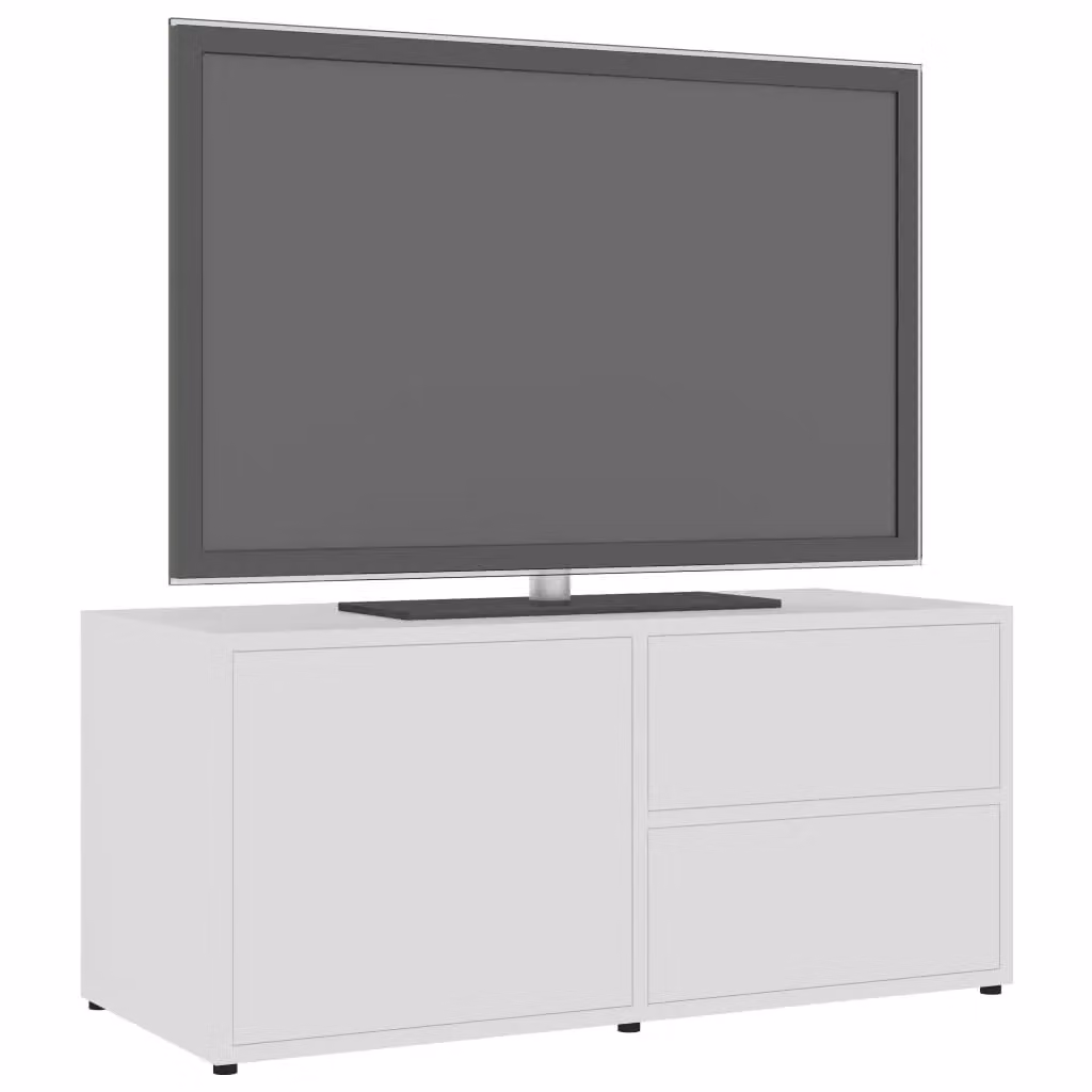 Berkfield Home White Classic TV Cabinet in MDF, W/D/H: 80 x 34 x 36 cm – 3