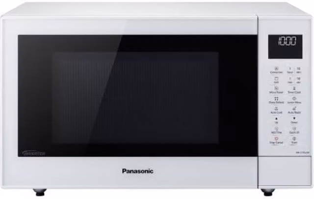 Panasonic NN-CT55JWBPQ 27L Slimline Combination Microwave Oven with Grill and Convection in Silver and White