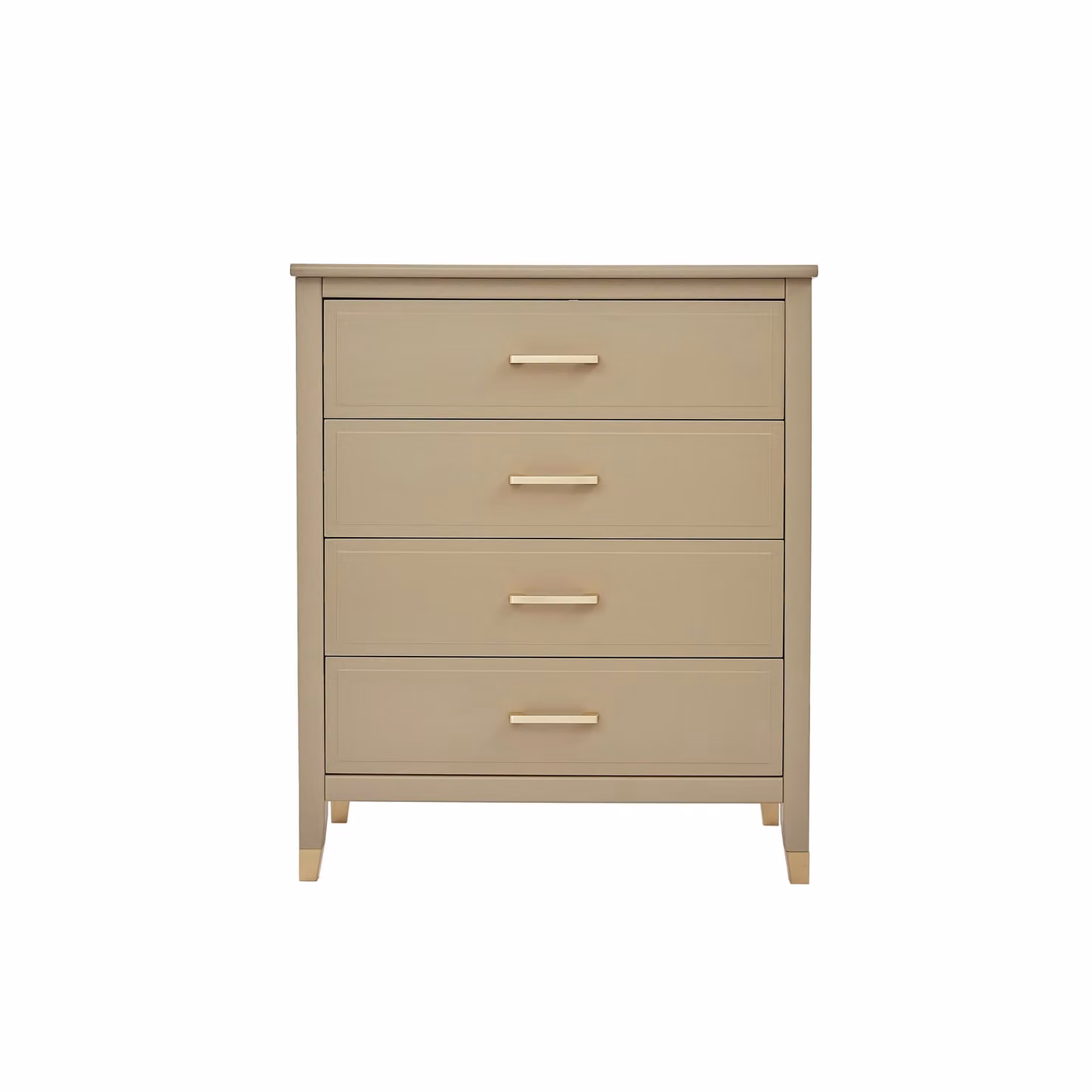 Cabinet Bits Palazzi 4 Drawer Chest of Drawers in Beige Metal – 2