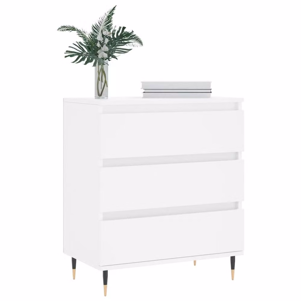 Berkfield Home Classic White Sideboard in Matt Engineered Wood W/D/H: 60 x 35 x 70 cm – 2