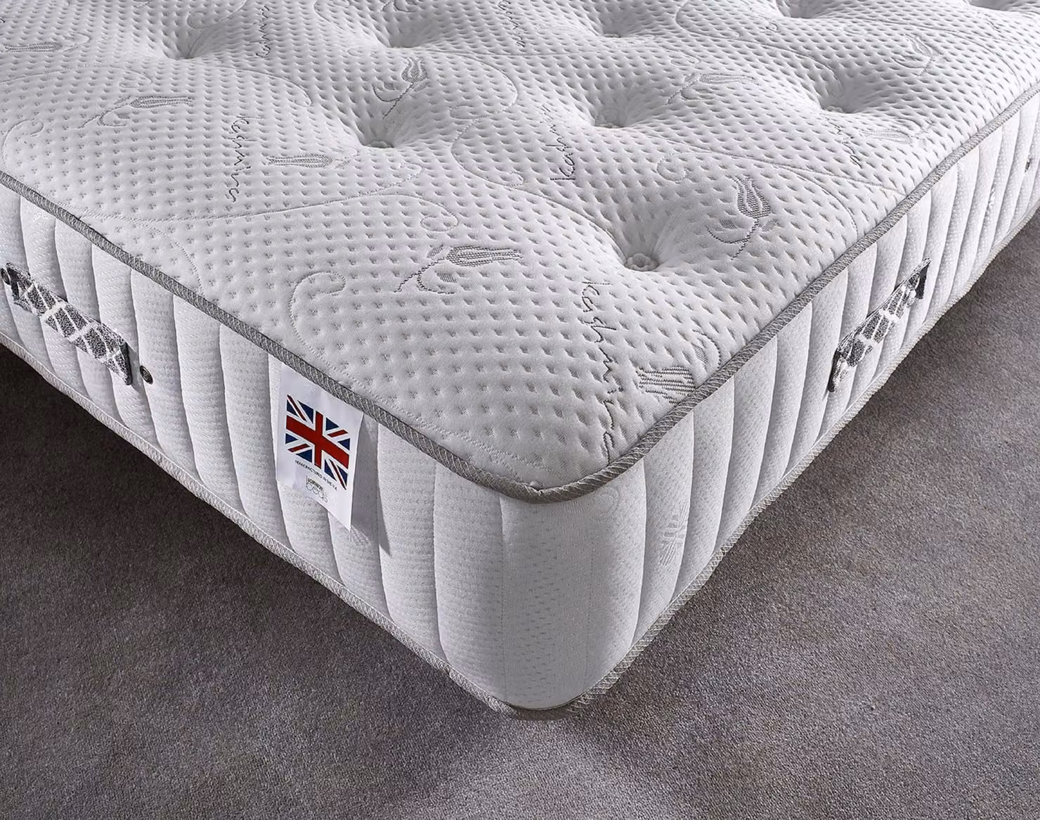Somnior Midnight Orthopaedic Hybrid Pocket Spring Mattress in White, W/D/H: 90 x 200 x 27 cm – 2