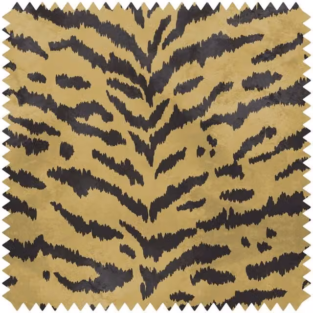 House of Hackney TIGRE Velvet Sample in Taupe, Beige and Multicolour