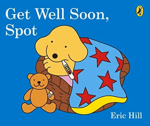 Puffin Get Well Soon, Spot Multicolour Paper Card